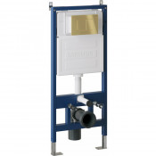 Инсталляция для подвесного унитаза Grossman 97.04.30M с золотой клавишей смыва