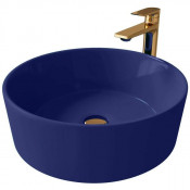 Раковина накладная Grossman Color GR-3013BLM D41 синий матовый