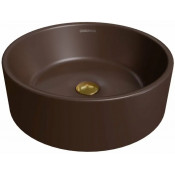 Раковина накладная Grossman Color GR-3013BRM D41 коричневый матовый