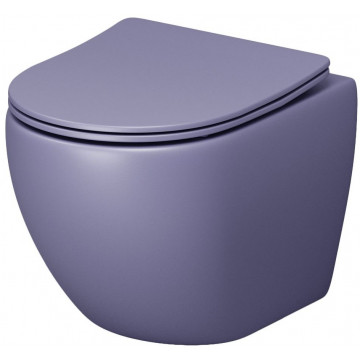 Унитаз подвесной Grossman Color GR-4455LIMS фиолетовый матовый