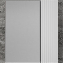 Зеркальный шкаф Style Line Стокгольм 60 ЛС-00002318 с подсветкой Белый рифленый софт
