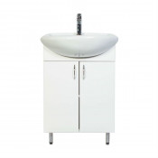 Тумба с раковиной Orange Лайт 50 LA-50TUW+RA белый