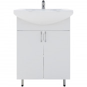 Тумба с раковиной Orange Лайт 60 LA-60TUW+GR белый