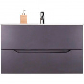 Тумба с раковиной Orange Line 100 Li-100Tug+Ra графит