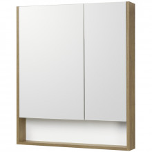 Зеркальный шкаф Aquaton Сканди 70 1A252202SDZ90 белый/дуб рустикальный
