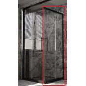 Душевая стенка Veconi Premium Trento PTC20-B-100-01-C4 100 черный матовый/прозрачное