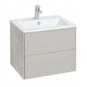 Тумба с раковиной Акватон Сохо 1A2580K1AJ9A0 60 слэйт/галька серая