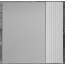 Зеркальный шкаф Style Line Стокгольм 70 ЛС-00002322 с подсветкой Белый рифленый софт