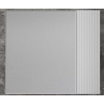 Зеркальный шкаф Style Line Стокгольм 80 ЛС-00002324 с подсветкой Белый рифленый софт