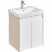 Тумба под раковину Акватон Сканди Doors 1A278801SDB20 55 белый/дуб Верона