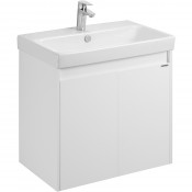 Тумба с раковиной Акватон Сканди Doors 1A2789K0SD010 70 белый глянец/белый матовый