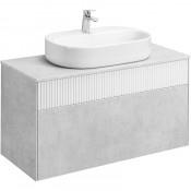 Тумба под раковину Акватон Марбл 1A276301MH4C0 100 слэйт/белый матовый