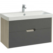 Тумба под раковину Акватон Оливия 90 1A254401OLUG0 грей/дуб ойстер