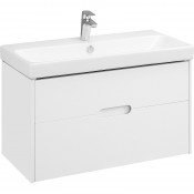 Тумба с раковиной Акватон Оливия 90 1A2544K0OL010 белый матовый