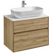Тумба с раковиной Акватон Либерти 1A279501LYC70/1A73313KLK010/1A281003LY010 75 дуб эльвезия