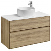 Тумба с раковиной Акватон Либерти 1A279601LYC70/732700C000/1A281103LY010 100 дуб эльвезия