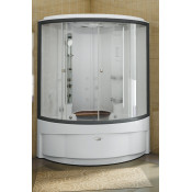 Душевой бокс Радомир Даниэла К2 1-04-6-0-5-0750 140x140 черный/прозрачное