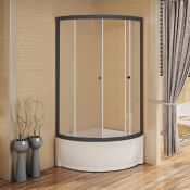 Душевой уголок Радомир Соул 1 1-03-6-0-0-0021 90х90 черный/матовое