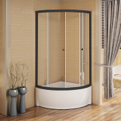 Душевой уголок Радомир Соул 1 1-03-6-0-0-0020 90х90 черный/прозрачное