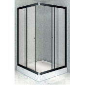 Душевой уголок Радомир Дрим 1-03-6-2-0-1220 90х110 R черный/прозрачное