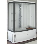 Душевой бокс Радомир Элис К1 1-04-6-1-4-0950 L 168x85 черный/прозрачное