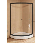 Душевой уголок Радомир Найт 1-03-6-0-0-0010 90х90 черный/прозрачное