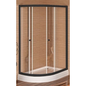 Душевой уголок Радомир Соул 3 1-03-6-2-0-0080 120х80 R черный/прозрачное