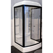 Душевая кабина Радомир Диана 1-05-6-0-0-0640 110x118 черный/прозрачное