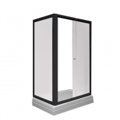 Душевой уголок Радомир Верчелли 1-03-6-1-0-0121 120х80 L черный/матовое