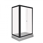 Душевой уголок Радомир Верчелли 1-03-6-1-0-0120 120х80 L черный/прозрачное
