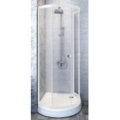 Душевой уголок Радомир Стронг 1-03-1-0-0-1801 90х90 белый/матовое