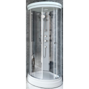 Душевая кабина Радомир Стронг 1-05-1-0-0-180 90x90 белый/прозрачно-матовое