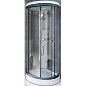 Душевая кабина Радомир Стронг 1-05-6-0-0-1801 90x90 черный/матовое