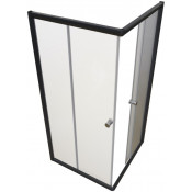 Душевой уголок Радомир Дрим 1-09-6-0-0-1231 100х110 черный/матовое