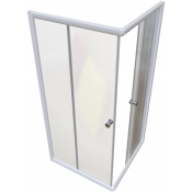 Душевой уголок Радомир Дрим 1-09-1-0-0-0070 80х80 белый/прозрачное