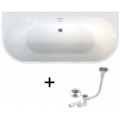 Акриловая ванна Радомир Вальс Макси 1-01-2-0-9-186К 180х80 белый/хром