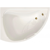 Акриловая ванна Радомир Альбена 1-01-4-1-1-015К 168х120 L белый/бронза