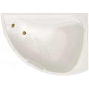 Акриловая ванна Радомир Альбена 1-01-4-2-1-015К 168х120 R белый/бронза