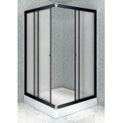 Душевой уголок Радомир Дрим 1-03-6-0-0-1191 100х100 с поддоном черный/матовое