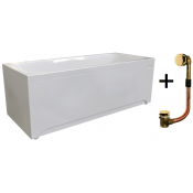 Акриловая ванна Радомир Патрисия 1-01-3-0-1-330К 175х75 белый/золото