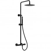 Душевая система Raiber Graceful RPB-007 с термостатом черный матовый