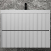 Тумба с раковиной Style Line Стокгольм 80 ЛС-00002315/ЛС-00000723 белый рифленый софт