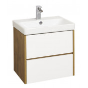 Тумба с раковиной Акватон Сканди 1A2518K0SDZ90 70 белый/дуб рустикальный