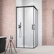 Душевой уголок Radaway Idea KDD 387065-54-01L/387060-54-01R 70Lx90R черный/прозрачное