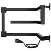 Электрический полотенцесушитель Indigo Korfu DGK30-40-40BRRt 30x40 черный муар