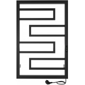 Электрический полотенцесушитель Indigo Flavio DGF80-50BRRt 80x50 черный муар