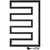 Электрический полотенцесушитель Indigo Rodos DGR80-50BRRt 80x50 черный муар