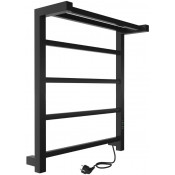 Электрический полотенцесушитель Indigo Forma LEF60-50BRRt 60x50 черный муар