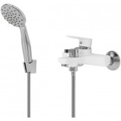 Смеситель для ванны Aringa Рейн AR02005WH с душевым гарнитуром белый