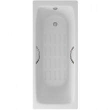 Чугунная ванна Delice Biove DLR220509R-AS 170x75 с ручками с антискользящим покрытием, белый